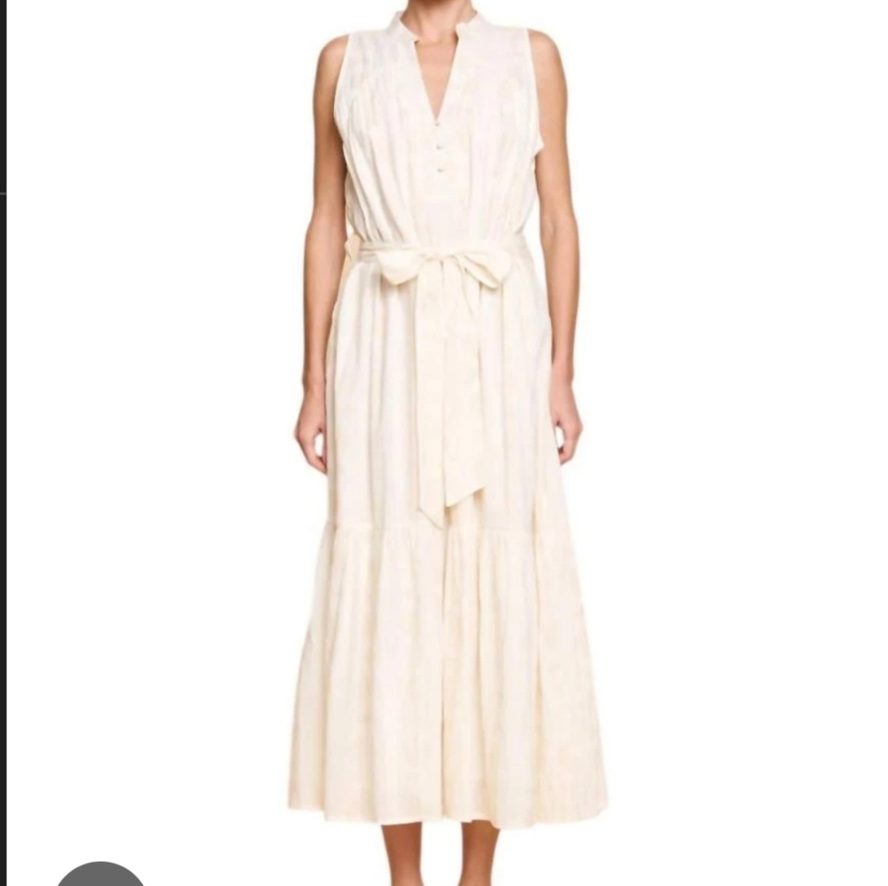 CIEBON DOT MIDI DRESS CREAM size Small Sleeveless
